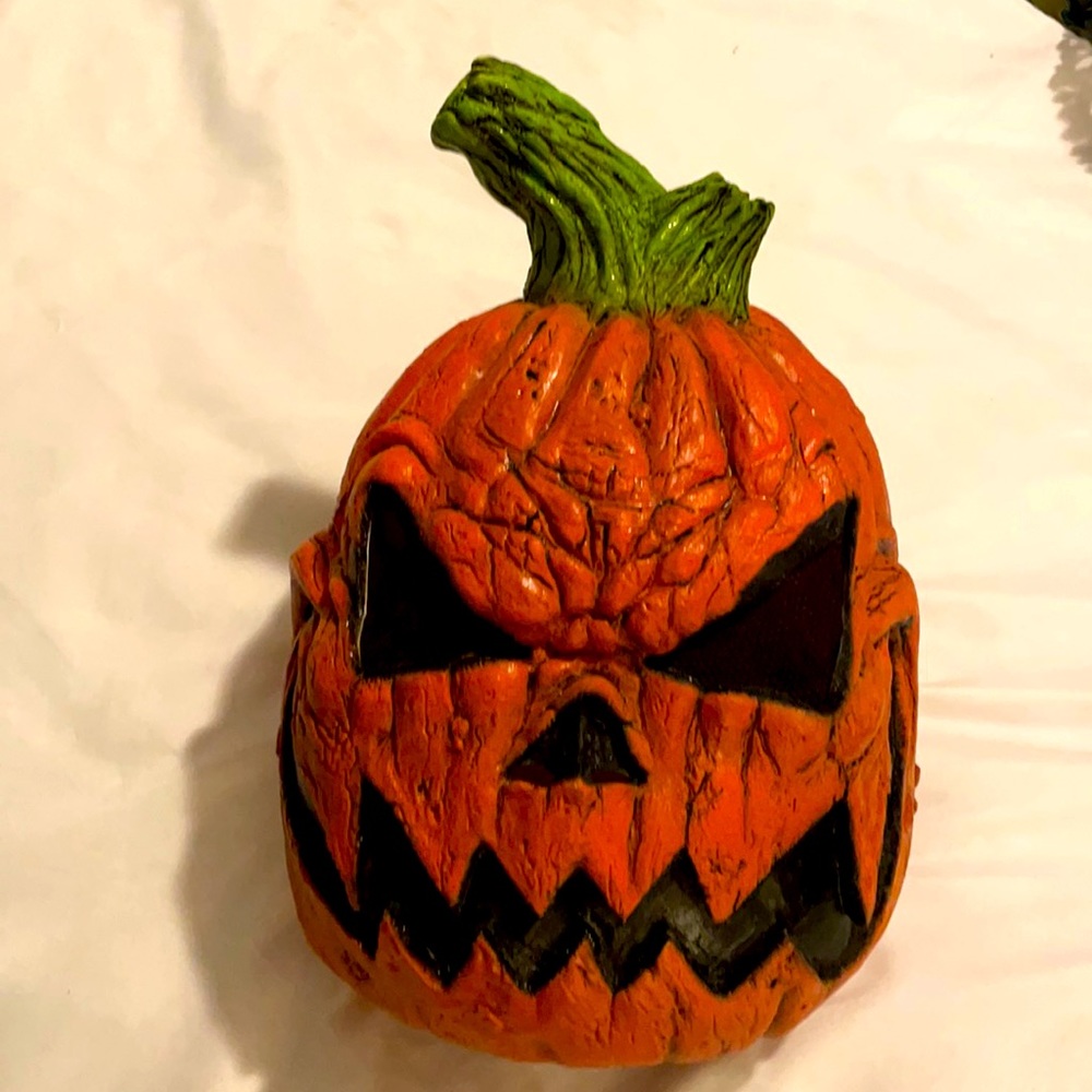 Scary pumpkin head mask